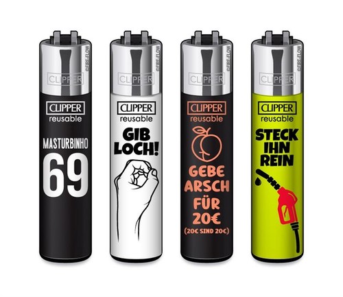 Clipper feuerzeug 4er set ffx - feuerzeug,