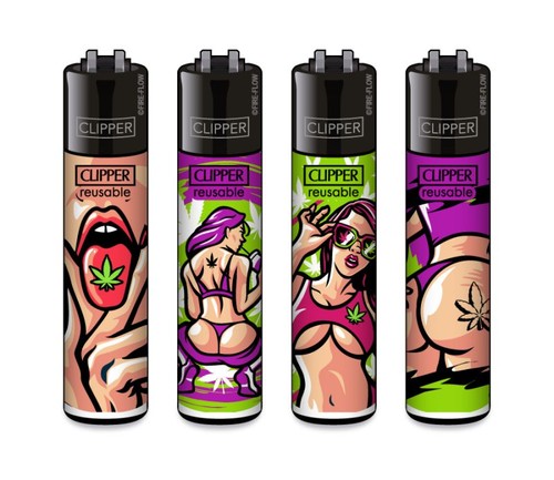 Clipper feuerzeug 4er - set,