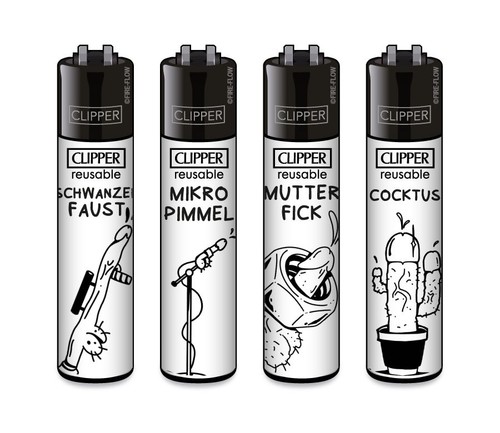 Clipper feuerzeug 4er set ffx - set,