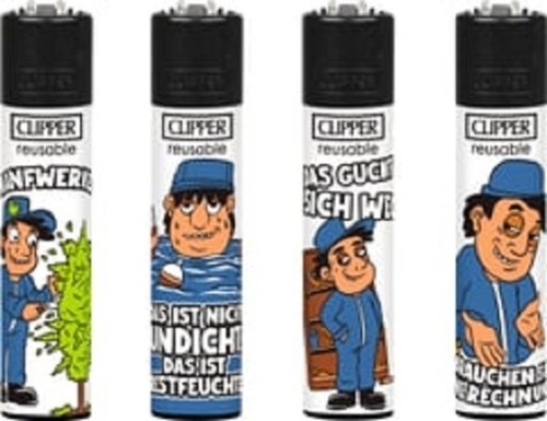 Clipper feuerzeuge 4er set - feuerzeuge,