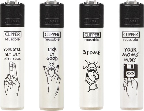 Clipper feuerzeug 4er - feuerzeug,