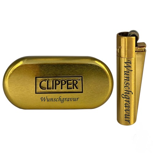 Clipper metall feuerzeug gold - clipper,