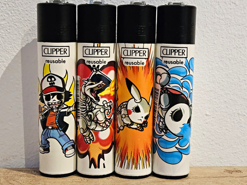 Clipper feuerzeuge 4er - feuerzeuge, set
