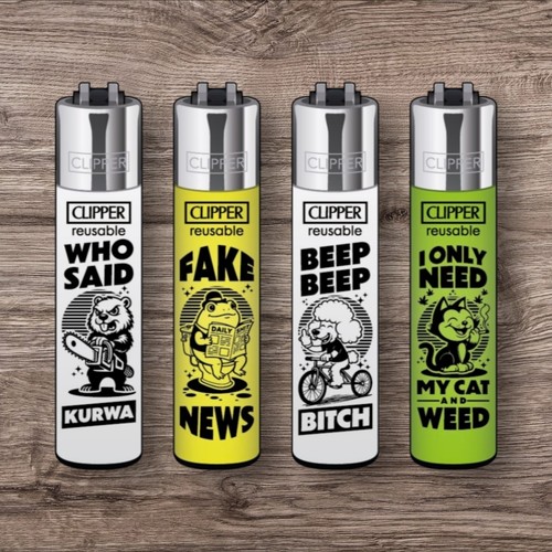 Clipper feuerzeug 4er set - 4er, ffx