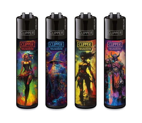 Clipper feuerzeug 4er set - clipper, ffx