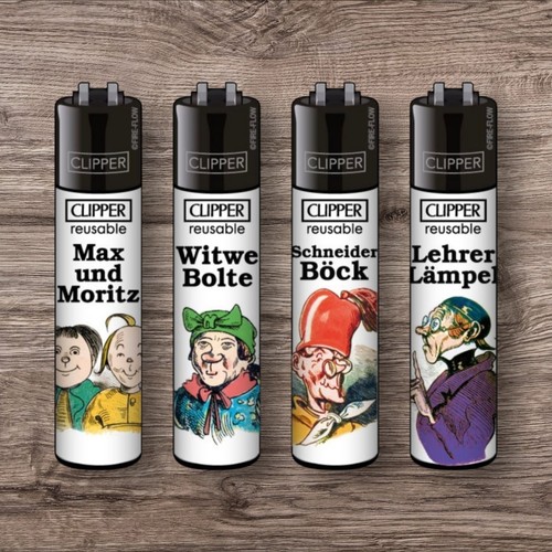 Clipper feuerzeug 4er set ffx - set,