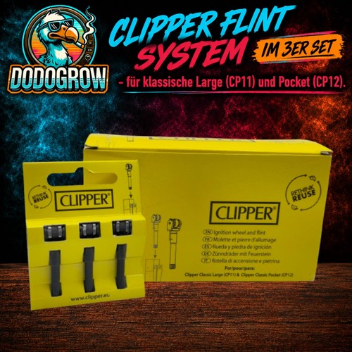 Clipper 3er set flintsystem - set,